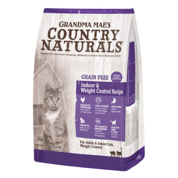 Country Naturals - 無穀物體重控制去毛球室內貓配方 6lbs | 12lbs For Sale