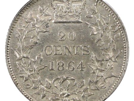 1864 New Brunswick 20-cents Almost Uncirculated (AU-50) Online Sale