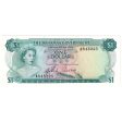 Bahamas 1965 1 Dollar Note, Pick #18a 2 Signatures, UNC Discount