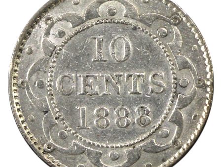 1888 Newfoundland 10-cents Extra Fine (EF-40) on Sale