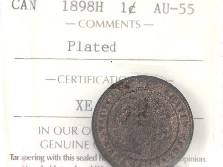 1898H Canada 1-cent ICCS Certified AU-55 (Plated) Online