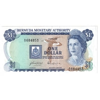 Bermuda 1978 1 Dollar Note, Pick #28b, AU Supply