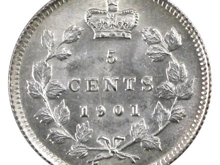 1901 Canada 5-cents Brilliant Uncirculated (MS-63) Discount