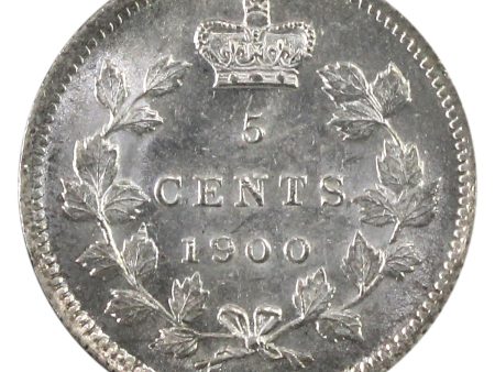 1900 Round 0 s Canada 5-cents Brilliant Uncirculated (MS-63) Online Hot Sale