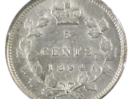 1894 Canada 5-cents Brilliant Uncirculated (MS-63) Online now