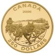 2006 Canada $250 Dog Sled Team 14K Gold Supply