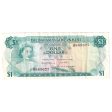 Bahamas Note, 1965 1 Dollar, 3 Signatures, Pick #18b, VF For Cheap