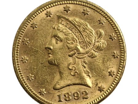 1892 USA $10 Gold Eagle AU-UNC (AU-55) Cheap