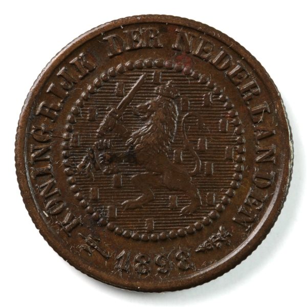 Netherlands 1898 1 2 Cent AU-UNC (AU-55) $ Hot on Sale