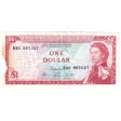 East Caribbean States 1965 1 Dollar Note, Pick #13e, EF (Damaged) Sale