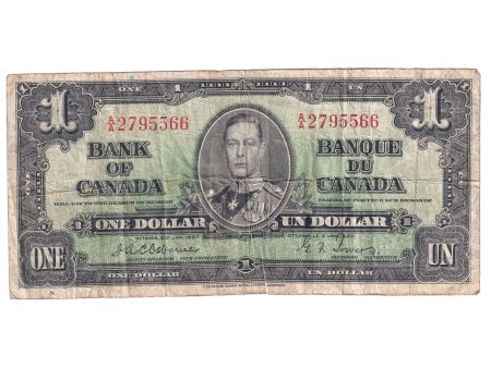 BC-21a 1937 Canada $1 Osborne-Towers, A A, VG-F Online now